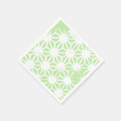 Serviette En Papier Motif géométrique vert pomme (Coin)