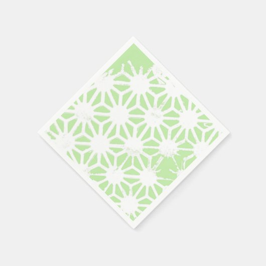 Serviette En Papier Motif géométrique vert pomme (Coin)