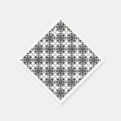 Serviette En Papier Motif géométrique Vibe rétro classique (Coin)
