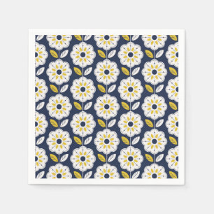 Serviette En Papier Motif géométrique vintage