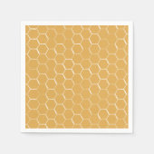 Serviette En Papier Motif Golden Honeypeb (Devant)