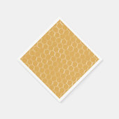 Serviette En Papier Motif Golden Honeypeb (Coin)