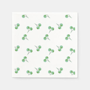 Serviette En Papier Motif Green Cherry