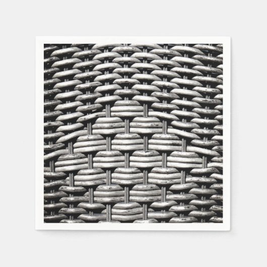 Serviette En Papier Motif gris Abstrait et élégant (Devant)