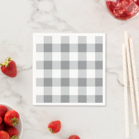 Motif gris et blanc En vichy