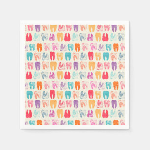 Serviette En Papier Motif grunge de dent