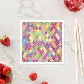 Serviette En Papier Motif Grunge Harlequin (En situation)
