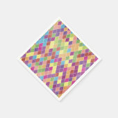 Serviette En Papier Motif Grunge Harlequin (Coin)