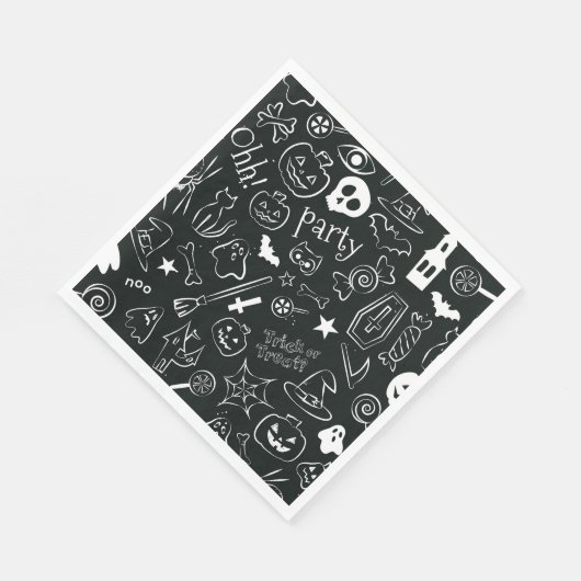Serviette En Papier Motif Halloween 1 (Coin)