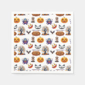 Serviette En Papier Motif Halloween activé (Devant)