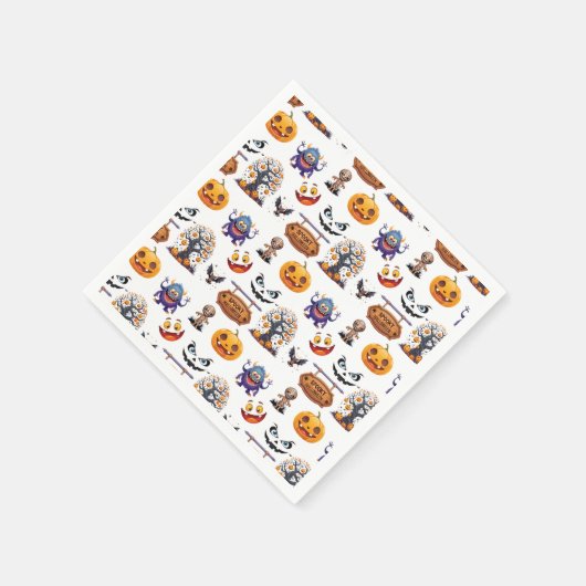 Serviette En Papier Motif Halloween activé (Coin)