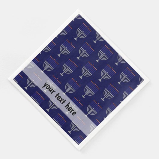 Serviette En Papier Motif Hanoukka moderne (Coin)
