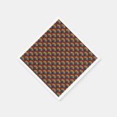 Serviette En Papier Motif Heart & Rainbows (Coin)