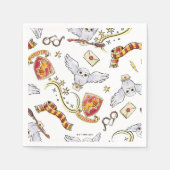 Serviette En Papier Motif Hedwig GRYFFINDOR™ (Devant)