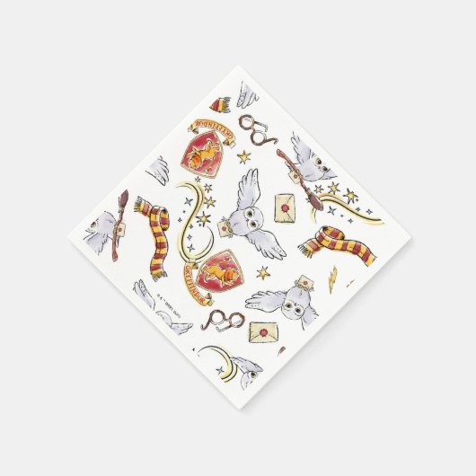 Serviette En Papier Motif Hedwig GRYFFINDOR™ (Coin)