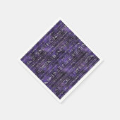 Serviette En Papier Motif hiéroglyphique égyptien en argent (Coin)