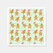Serviette En Papier Motif homme en pain d'épices (Devant)