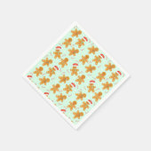 Serviette En Papier Motif homme en pain d'épices (Coin)
