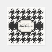 Serviette En Papier Motif Houndstooth (Devant)