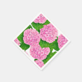 Serviette En Papier Motif Hydrangea (Coin)
