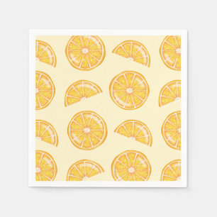Serviette En Papier Motif illustré de tranches de fruits d'agrumes ora
