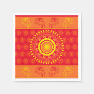 Serviette En Papier Motif indien