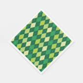 Serviette En Papier Motif Jacquard vert (Coin)