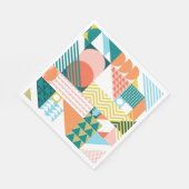 Serviette En Papier Motif Jumble géométrique (Coin)