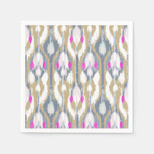 Serviette En Papier Motif kat géométrique tribal coloré