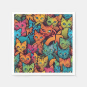 Serviette En Papier Motif Kittens (Devant)
