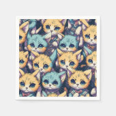 Serviette En Papier Motif Kittens (Devant)