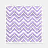 Serviette En Papier Motif Lavender Chevron Stripes (Devant)