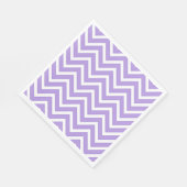 Serviette En Papier Motif Lavender Chevron Stripes (Coin)