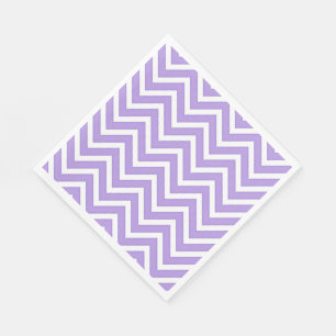 Serviette En Papier Motif Lavender Chevron Stripes