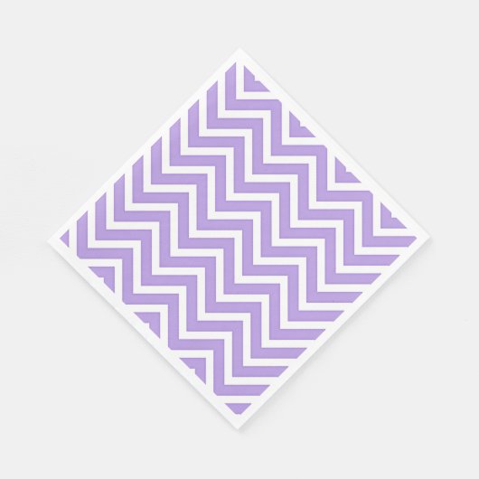 Serviette En Papier Motif Lavender Chevron Stripes (Coin)