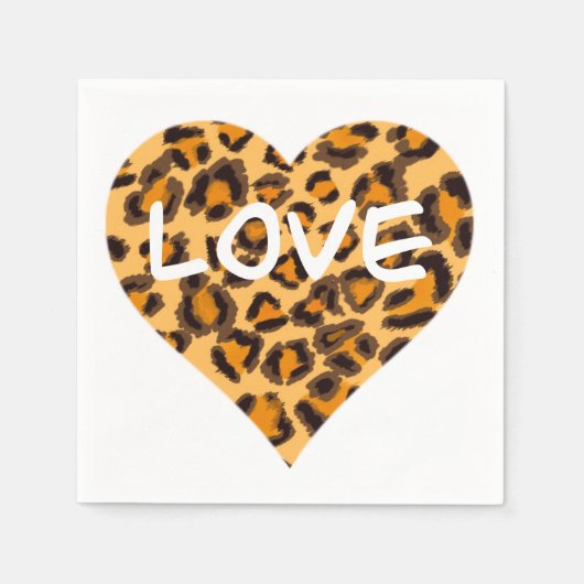 Serviette En Papier Motif léopard, design guépard (Devant)