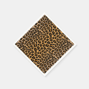Serviette En Papier Motif léopard guépard