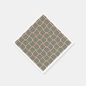 Serviette En Papier Motif Lignes géométriques (Coin)