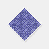 Serviette En Papier Motif Linéaire Abstrait Rustique (Coin)
