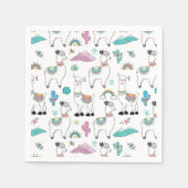 Serviette En Papier Motif Llama Carton mignon (Devant)