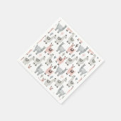 Serviette En Papier Motif Llamas souriant (Coin)