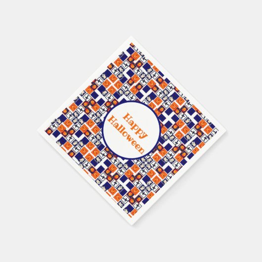 Serviette En Papier motif ludique sur le thème de l'Halloween (Coin)