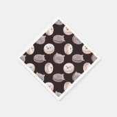 Serviette En Papier Motif Macaron (Coin)
