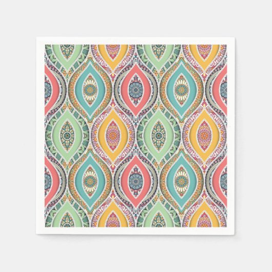 Serviette En Papier Motif Mandala (Devant)
