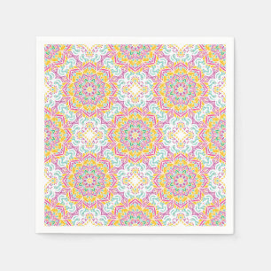 Serviette En Papier Motif Mandala
