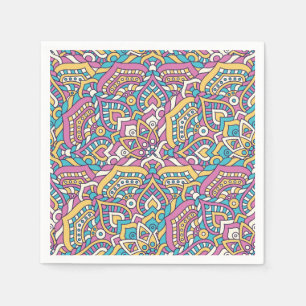 Serviette En Papier Motif Mandala