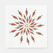Serviette En Papier Motif mandala Peppers (Devant)