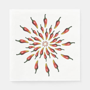 Serviette En Papier Motif mandala Peppers
