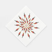 Serviette En Papier Motif mandala Peppers (Coin)