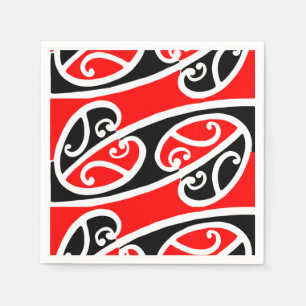 Serviette En Papier Motif maori 2 de Kowhaiwhai